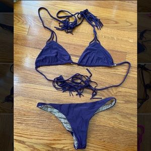 Plum Acacia bikini